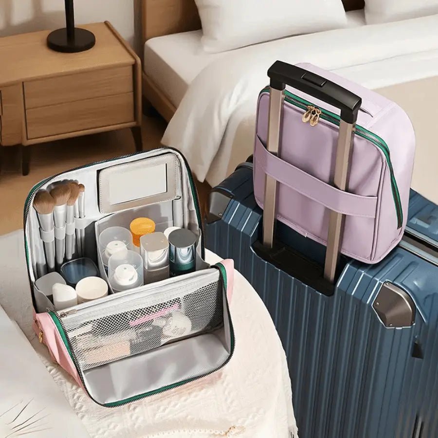 trousse de maquillage voyage sangle pour la valise