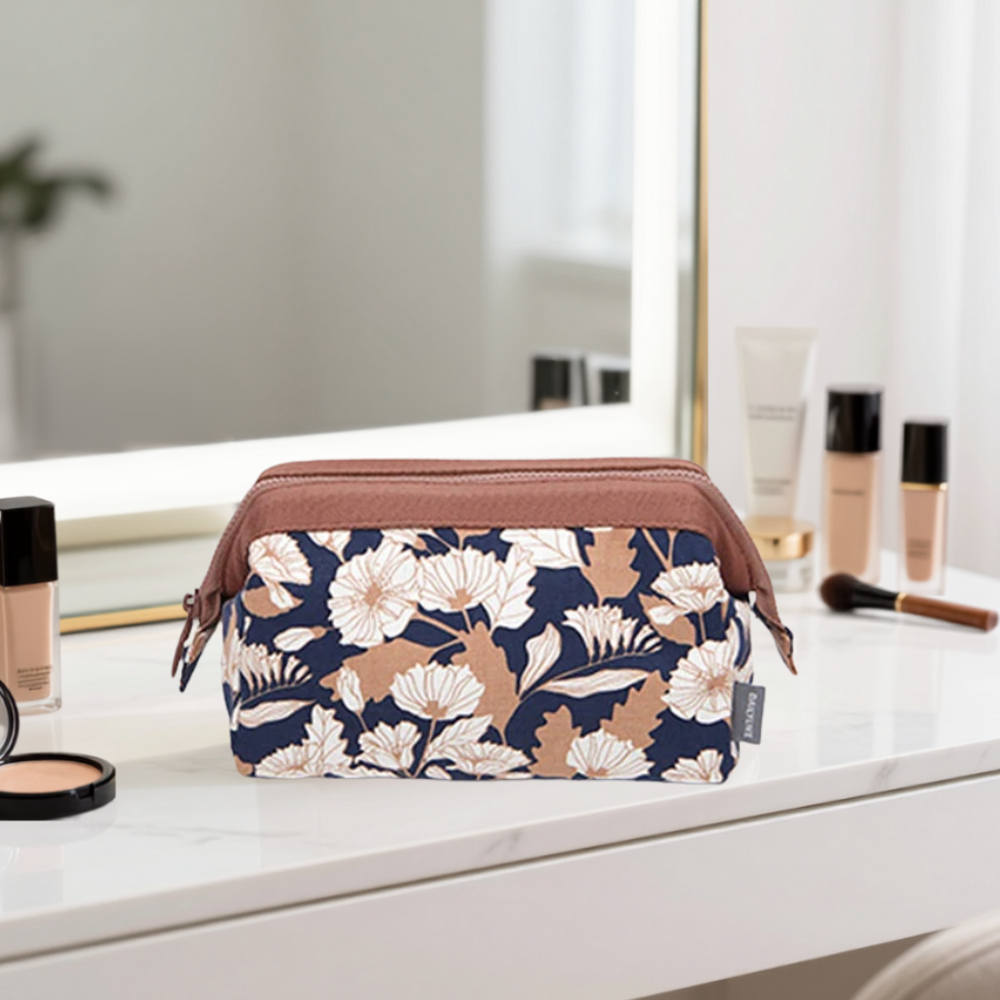 trousse de maquillage voyage florale