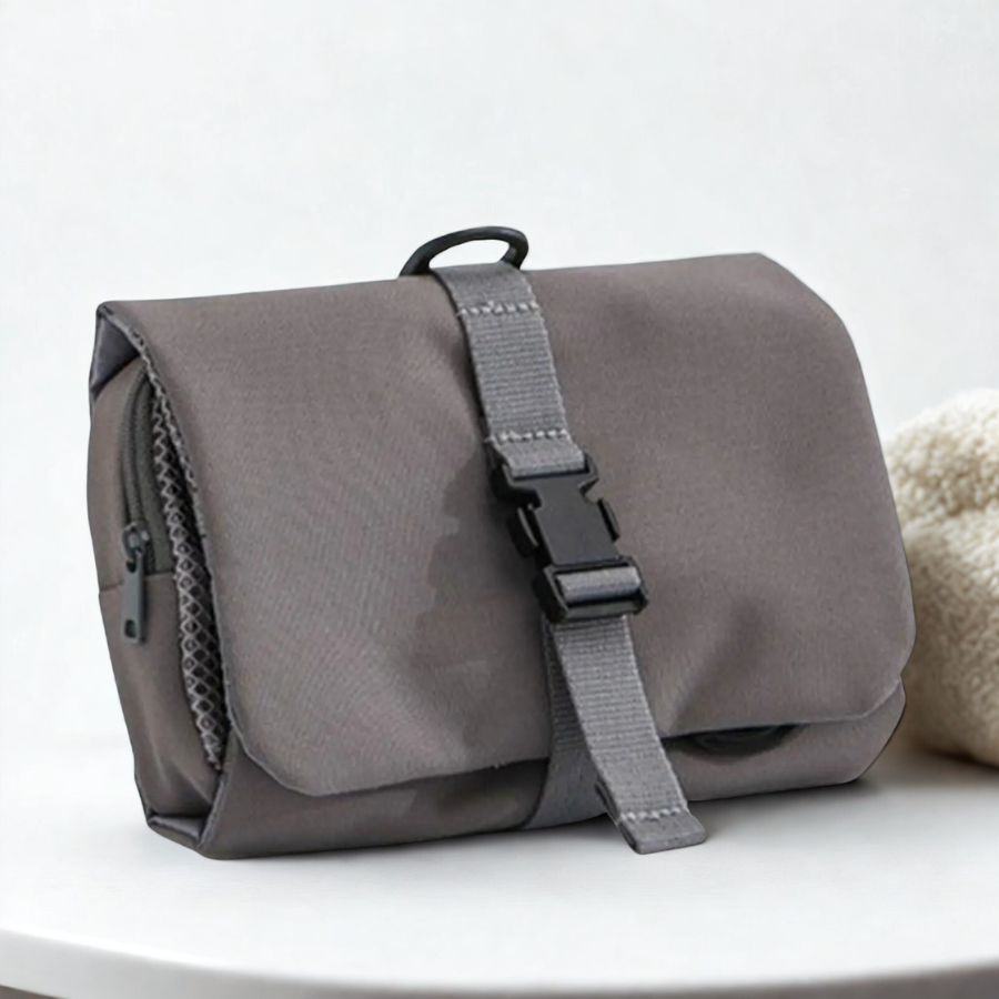 trousse de toilette de voyage gris