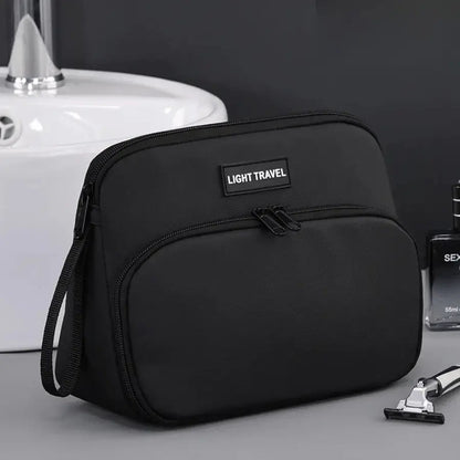 Trousse de toilette avion noir imperméable