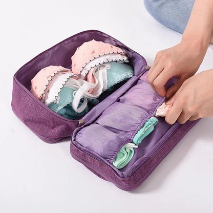 Trousse de Toilette avion violette multicouche sous-vêtement-La trousse Beauté