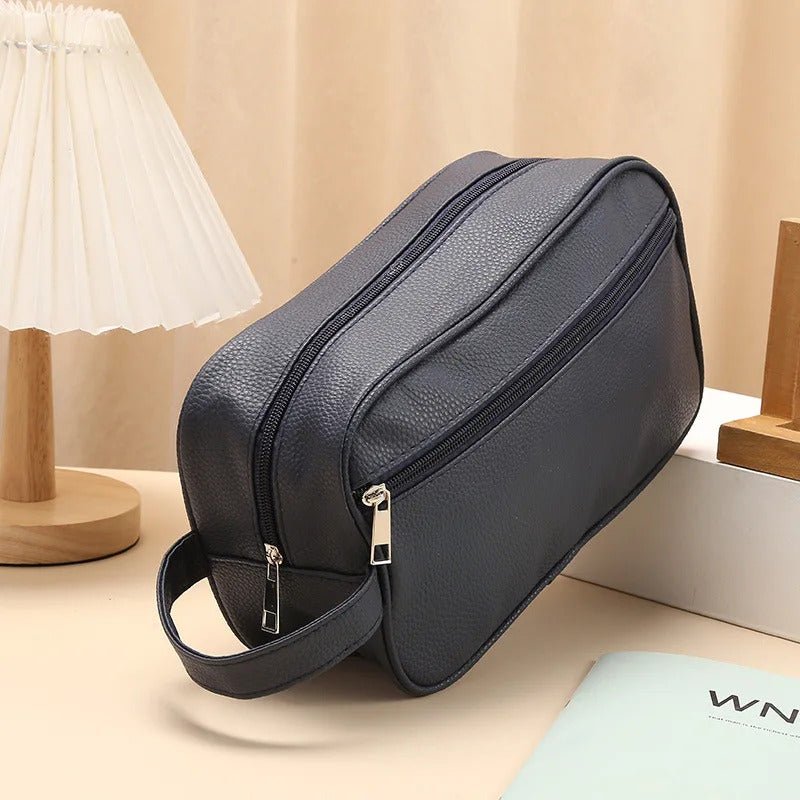 trousse de toilette de voyage  Cuir noir - La trousse Beauté