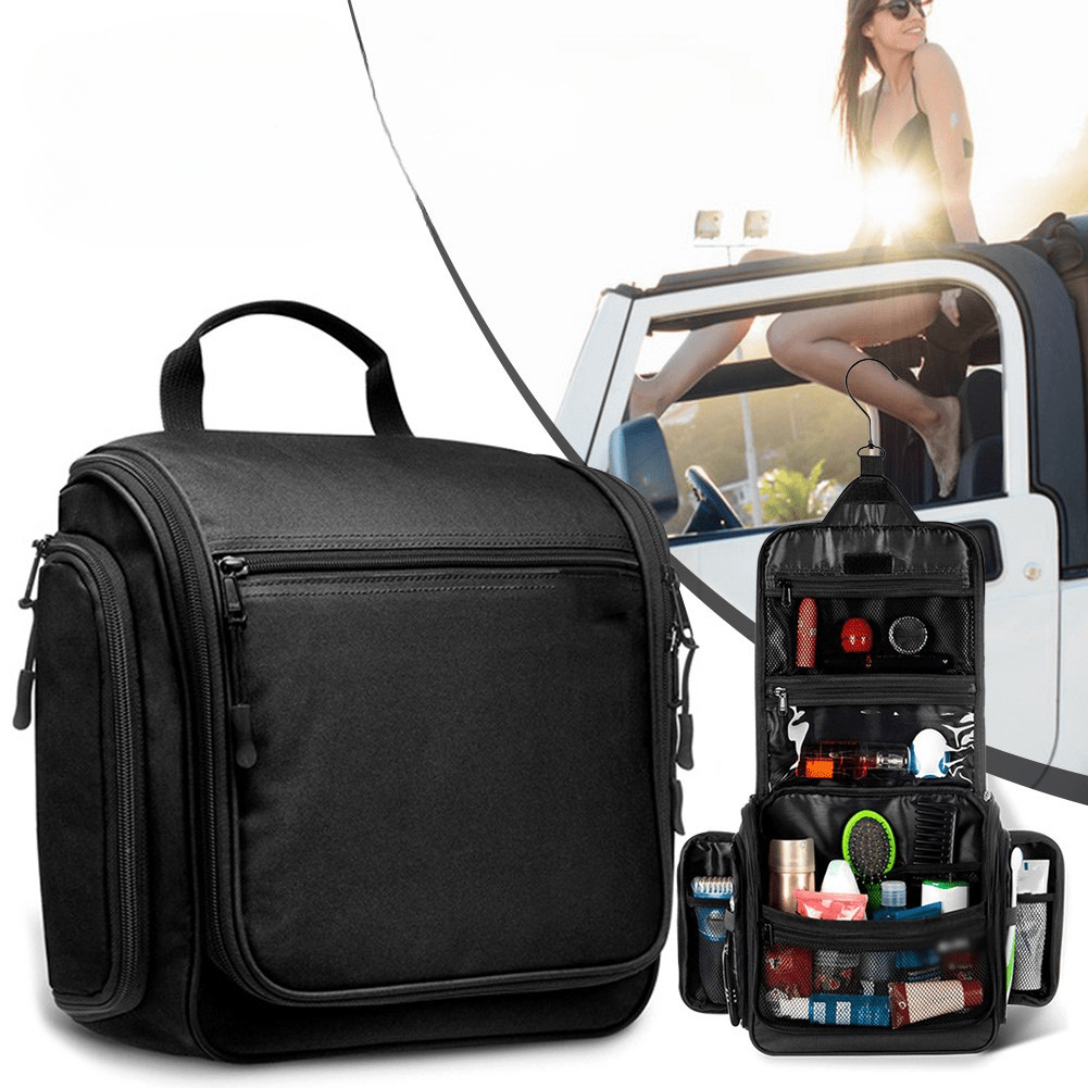 Trousse de toilette de voyage Grande capacité  avec un jeep- La trousse Beauté
