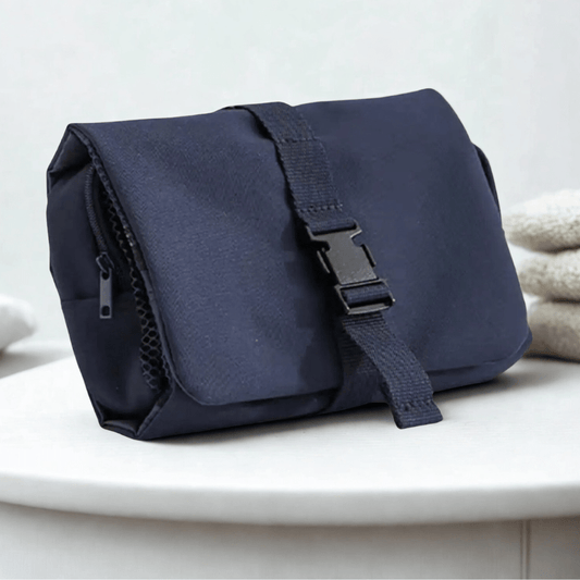 trousse de toilette de voyage bleu