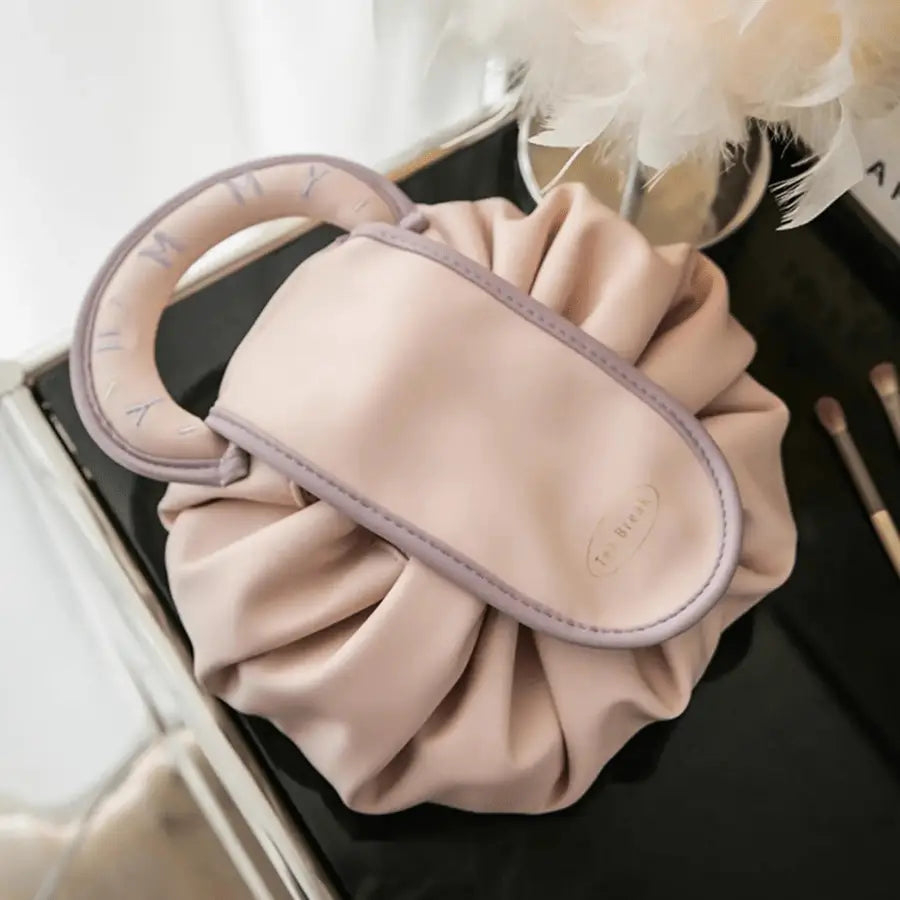 Trousse de toilette femme grand format rose