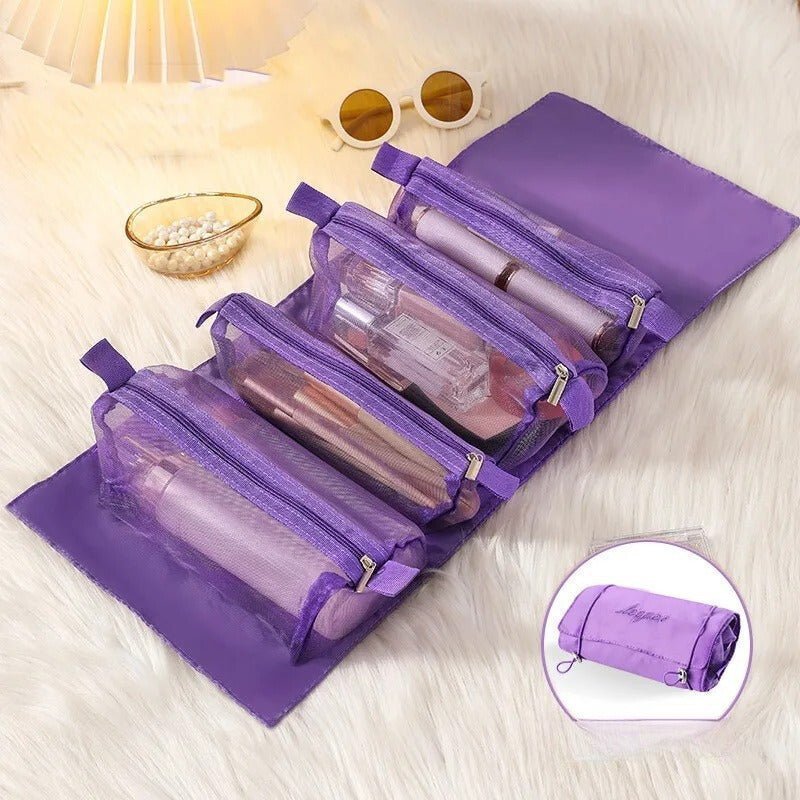 Trousse de toilette femme Violette pochettes transparente