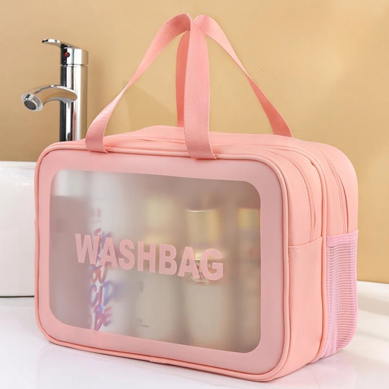 Trousse de Toilette femme  rose Séparateur sec et humide - La trousse Beauté