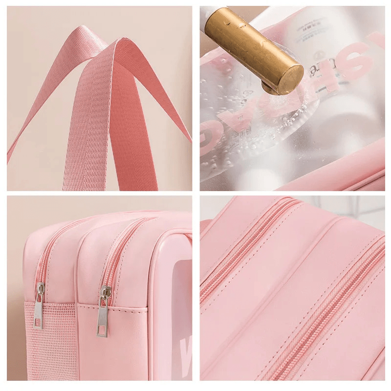 Trousse de Toilette femme Séparateur sec et humide  imperméable- La trousse Beauté