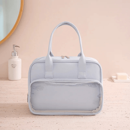 trousse de toilette grande bleu