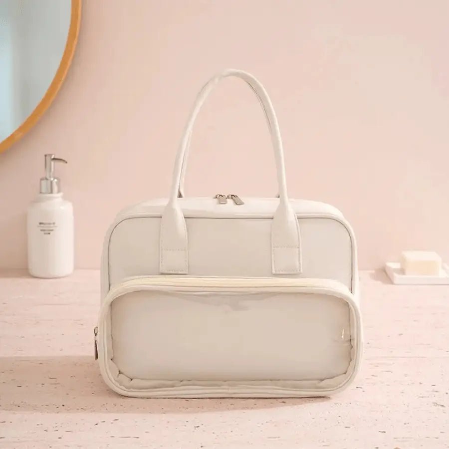 trousse de toilette grande beige