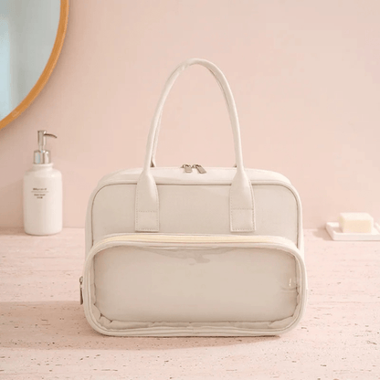 trousse de toilette grande beige