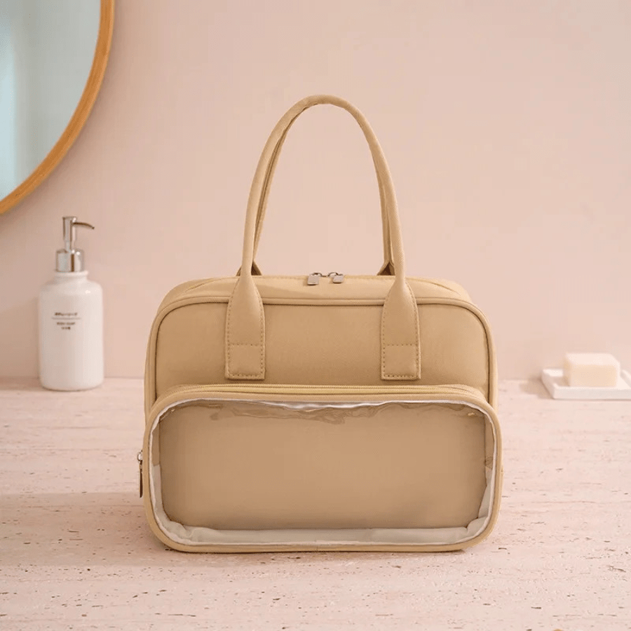 trousse de toilette grande kaki