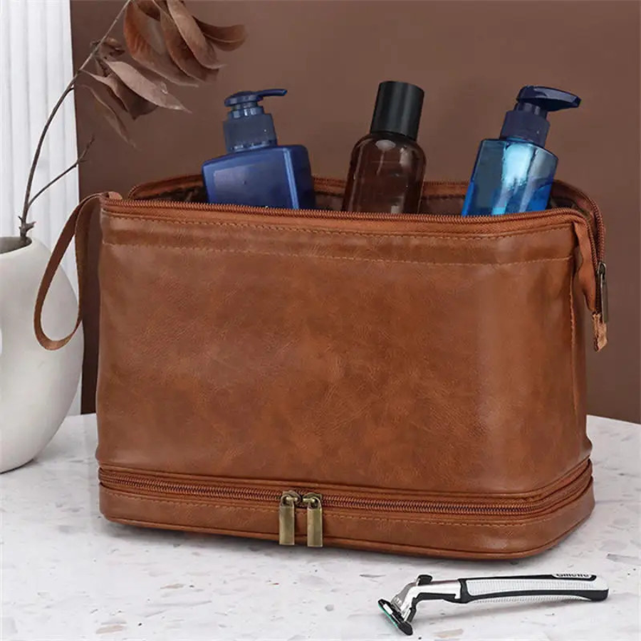 trousse de toilette homme large ouverture