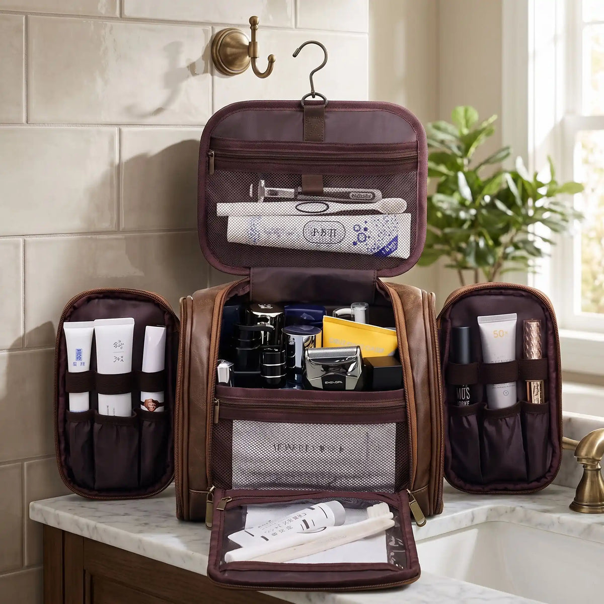 Trousse de Toilette Homme Cuir | Voyage