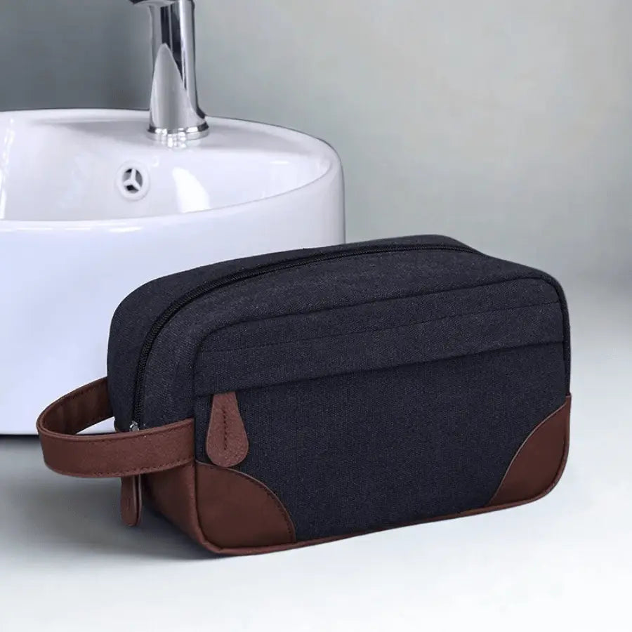 trousse de toilette homme noir