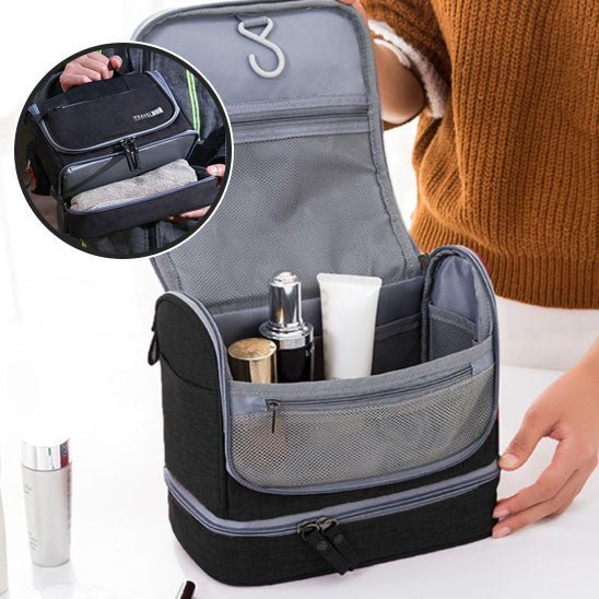 Trousse de Toilette noir Multifonctionnelle - La trousse Beauté