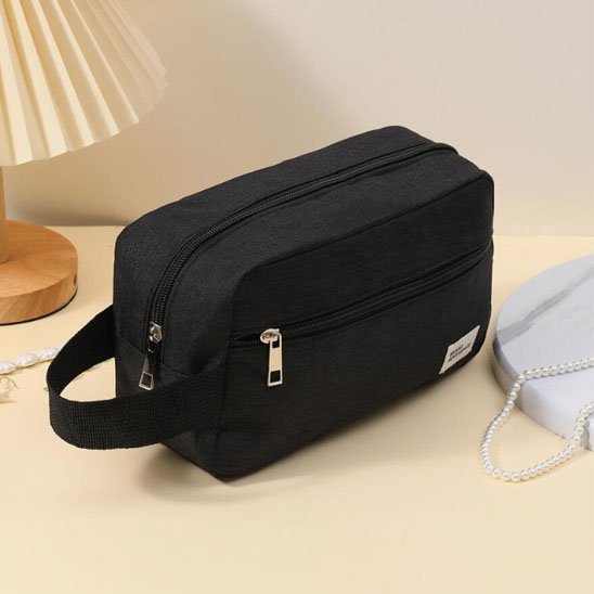 trousse de toilette pour homme noir