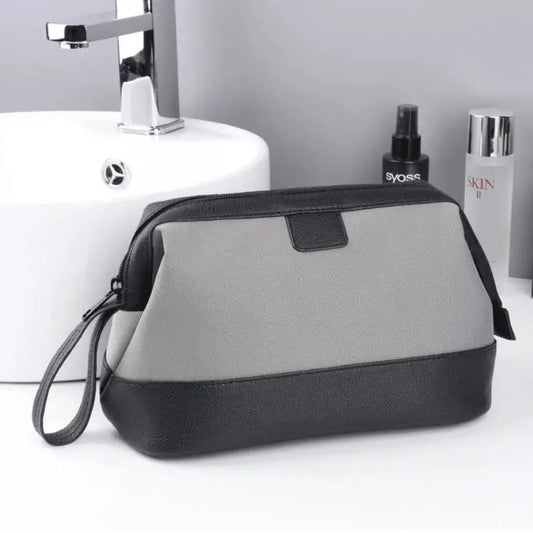trousse de toilette pour homme gris
