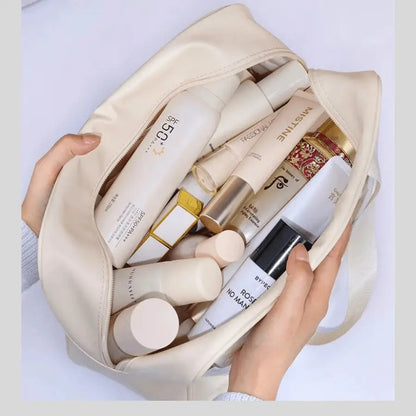 Trousse de toilette pour voyager grande ouverture sur le dessus