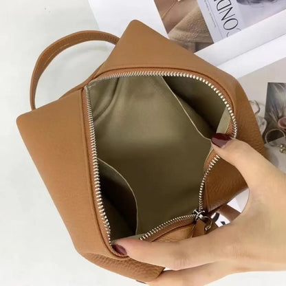 Trousse de toilette pour voyager en cuir petite pochette intérieur