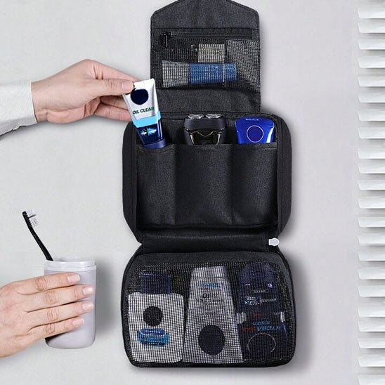 Trousse de toilette  Suspendre  noir avec crochet- La trousse Beauté
