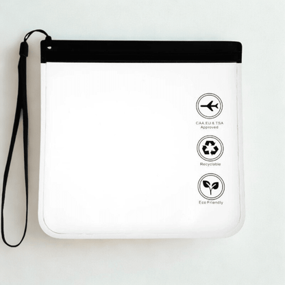 trousse de toilette transparente noir plastique robuste