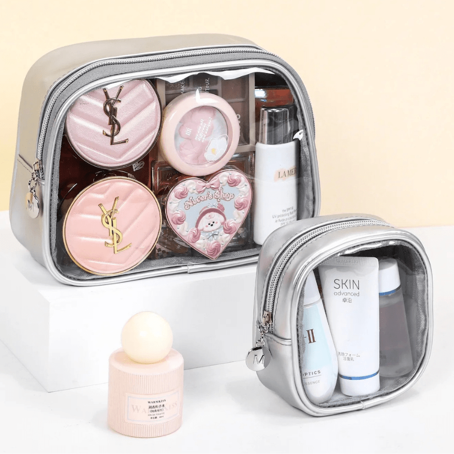 trousses de toilette voyage gris