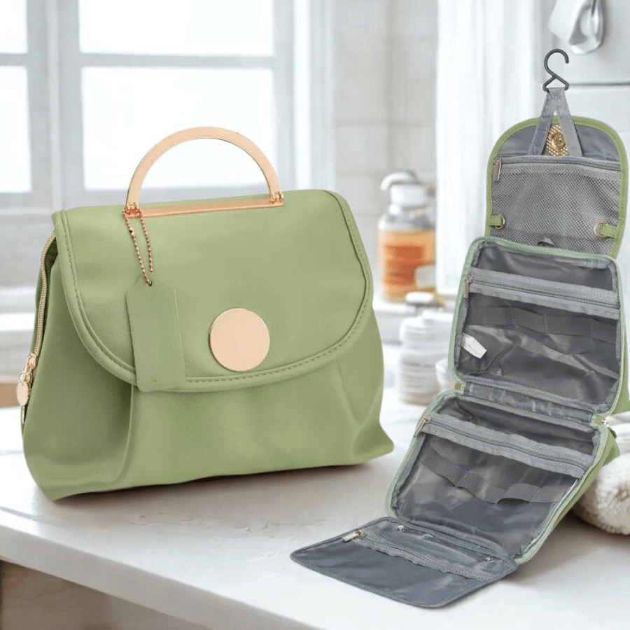trousse de toilette voyage vert imperméable