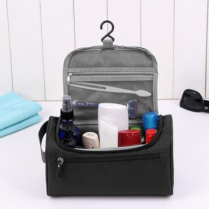 Trousse de toilette de voyage pour homme  Suspendre noir avec crochet- La trousse Beauté