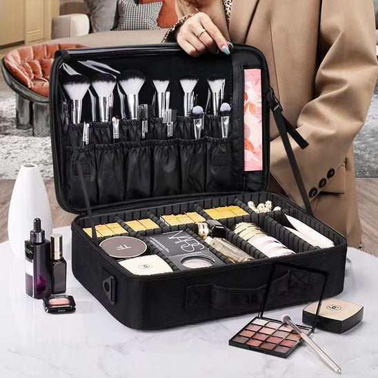 Trousse maquillage ouverte grande Mallette - La trousse Beauté