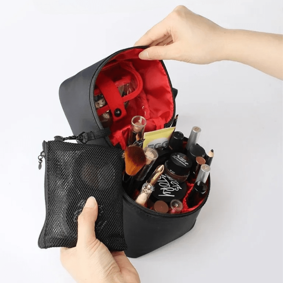 Trousse maquillage noir grande capacité