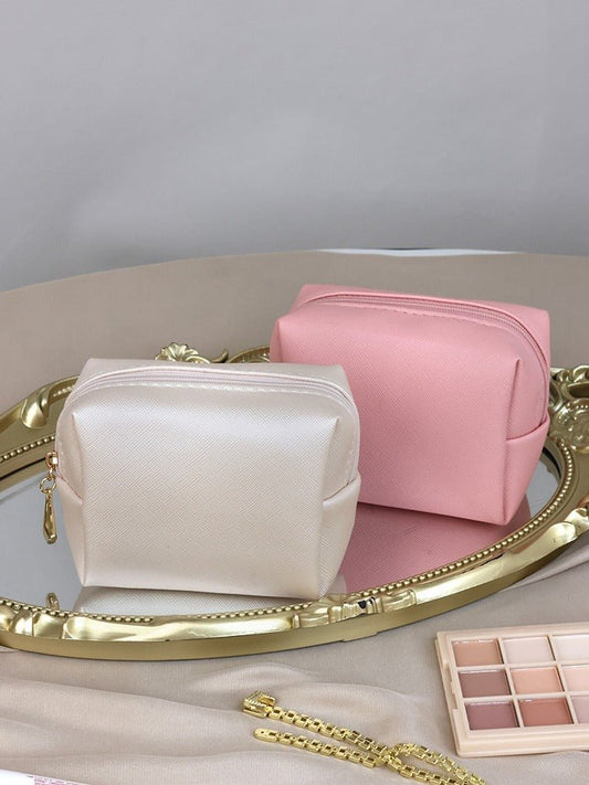 Trousse maquillage blanche et rose Petite Chic - La trousse Beauté