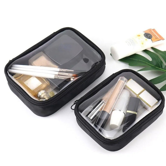 Trousse maquillage  deux grandeurs avec dessus Transparente - La trousse Beauté