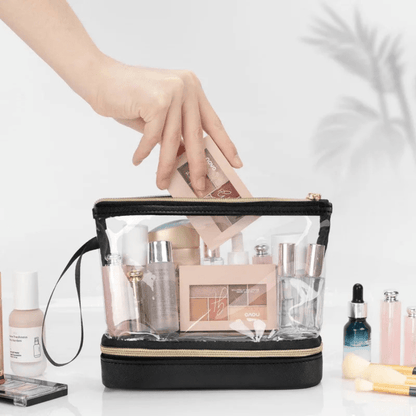 Trousse Maquillage Transparente | Double Fond - La trousse Beauté