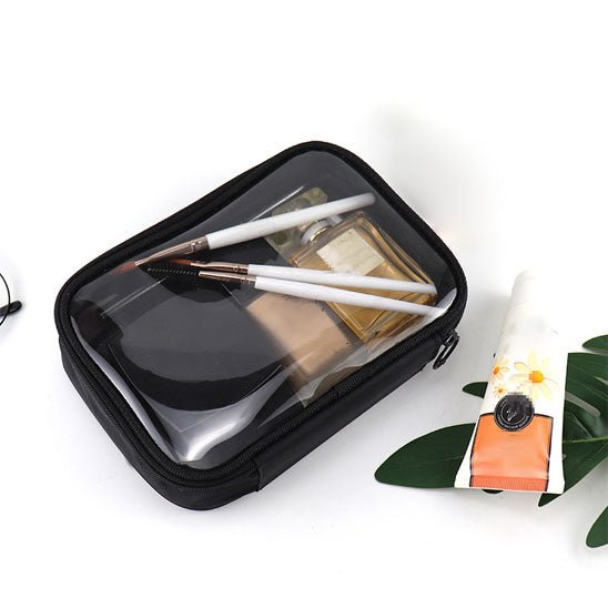 Trousse maquillage noir  Transparente - La trousse Beauté