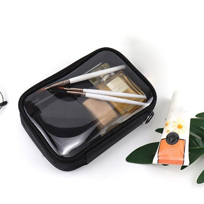 Trousse maquillage noir  Transparente - La trousse Beauté