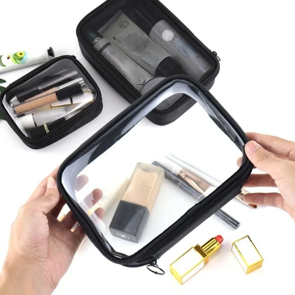 Trousse maquillage  trois grandeur Transparente - La trousse Beauté