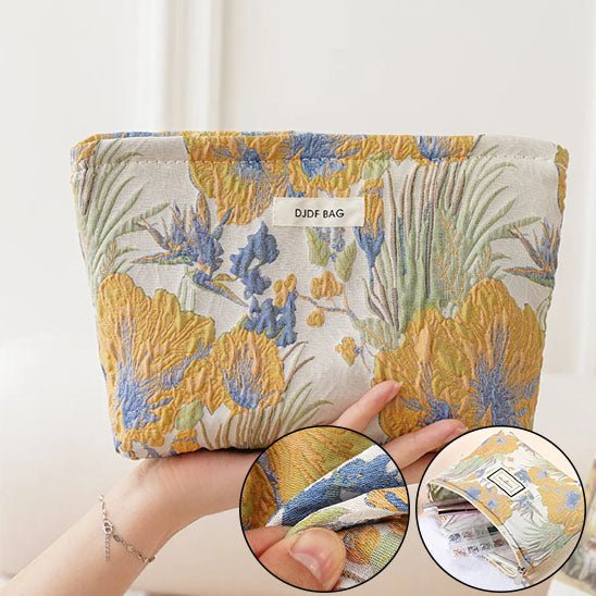 Trousse Maquillage Vintage gravure-fleurage La trousse Beauté