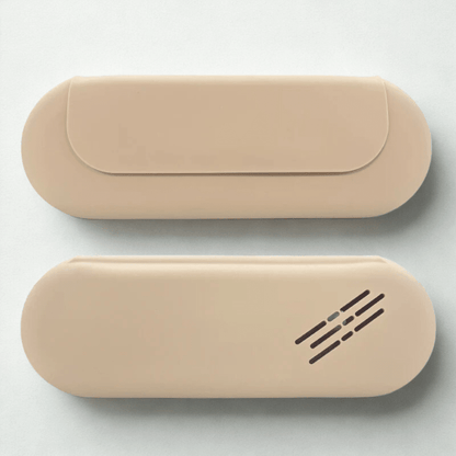 trousse pour pinceaux maquillage beige