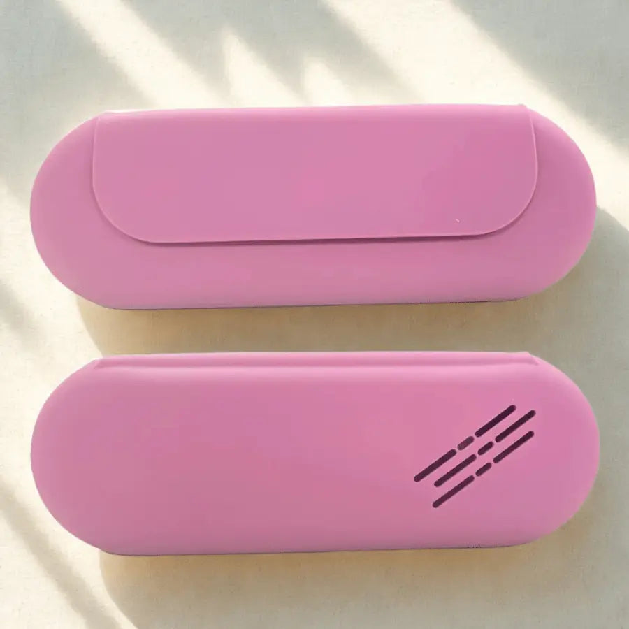trousse pour pinceaux maquillage rose