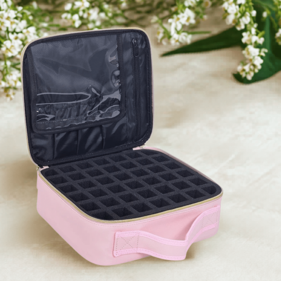 Trousse Rangement Vernis à Ongles | 42 Flacons - La trousse Beauté