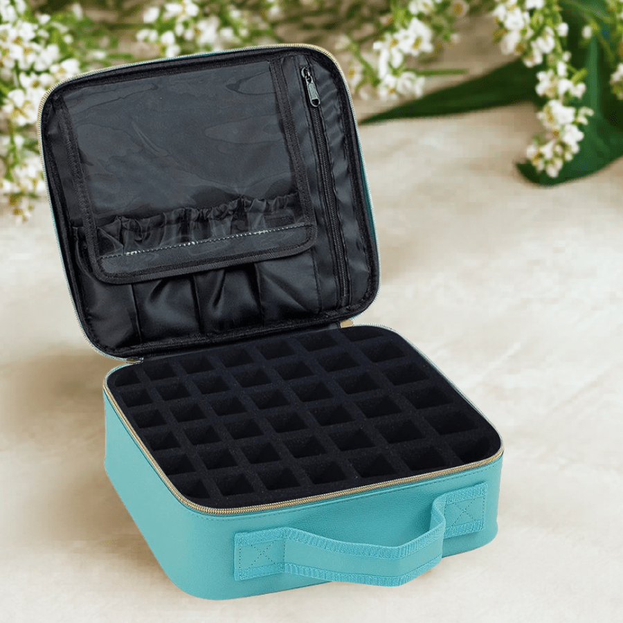 Trousse Rangement Vernis à Ongles | 42 Flacons - La trousse Beauté