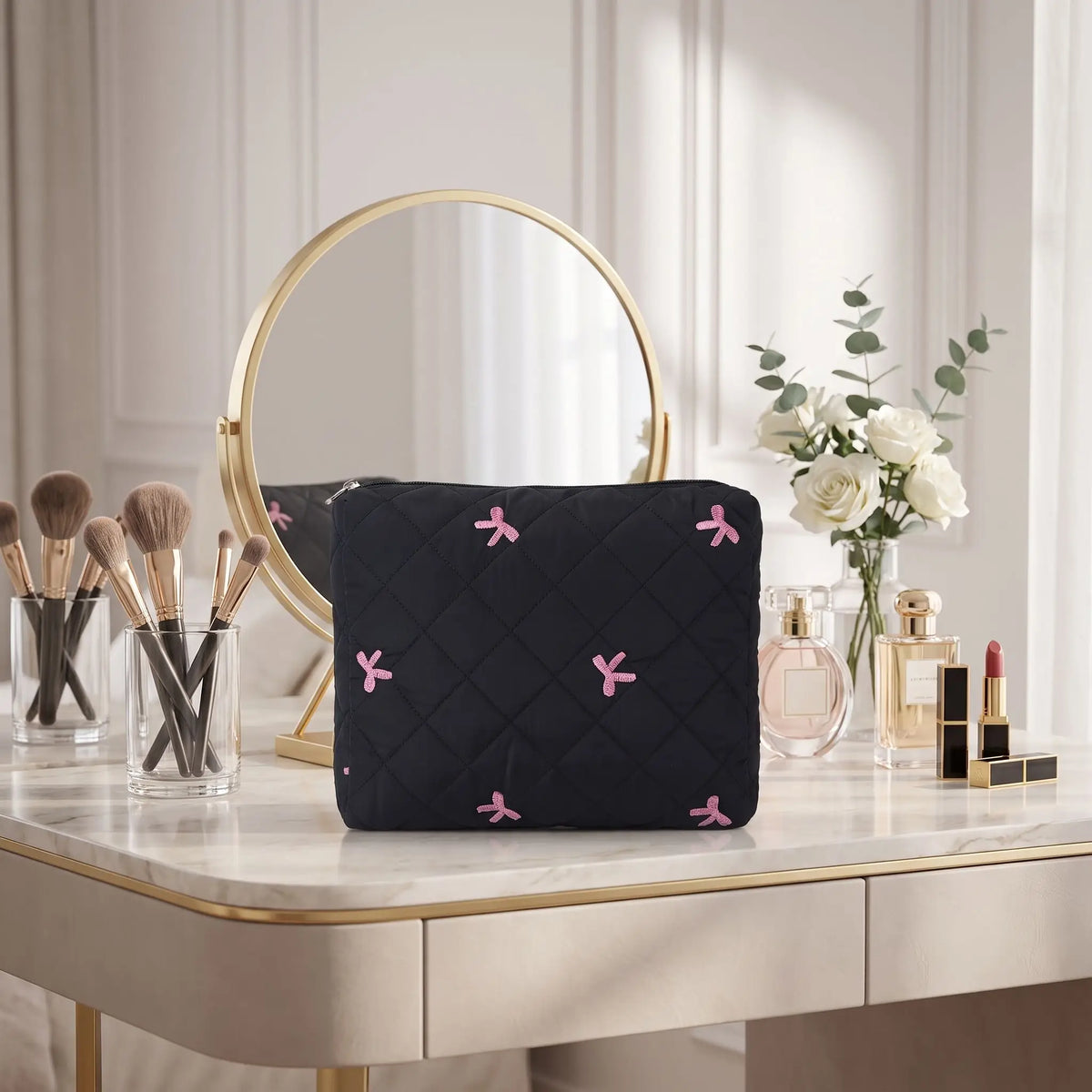 trousses de maquillage style sac à main