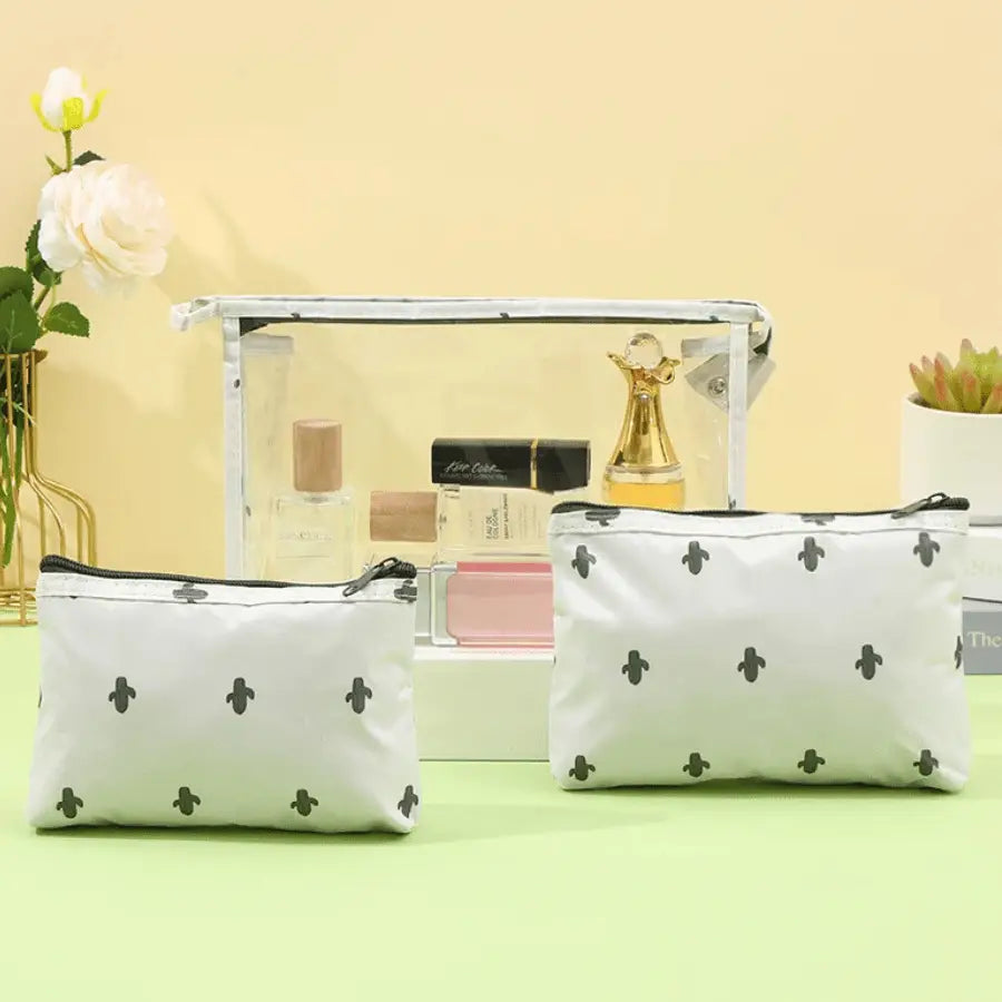 Trousses de   maquillage avec motif cactus