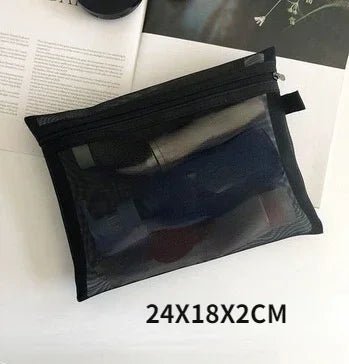 Trousses Maquillage Maille Noir format grand  La trousse Beauté