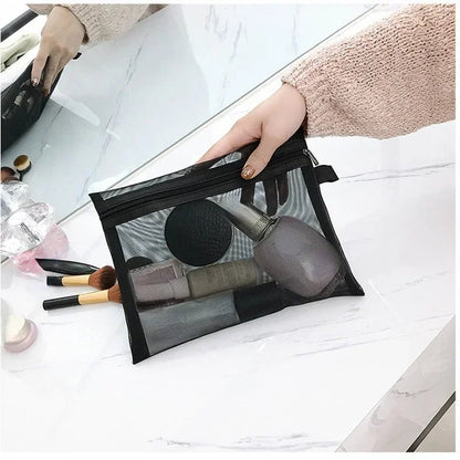 Trousses Maquillage grande Maille Noir - La trousse Beauté