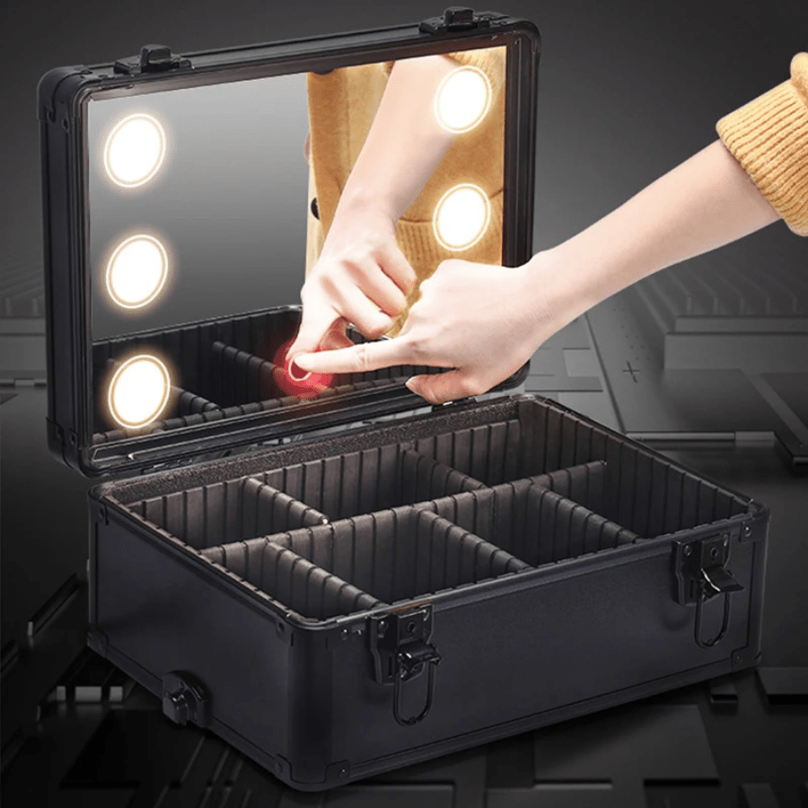 Valisemaquillage avec miroir écran tactile