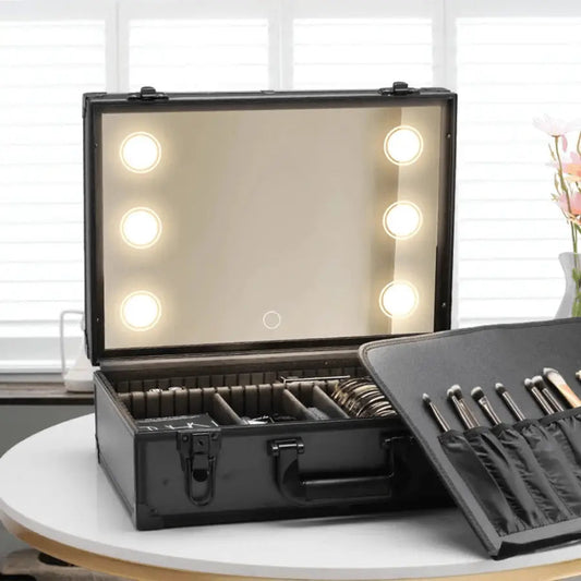 Valise Maquillage | Miroir Lumineux - La trousse Beauté