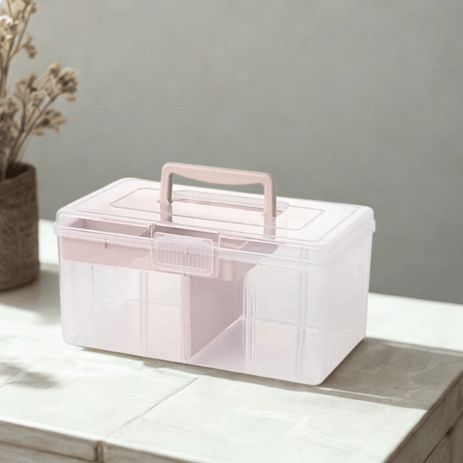 vanity case rigide large rose