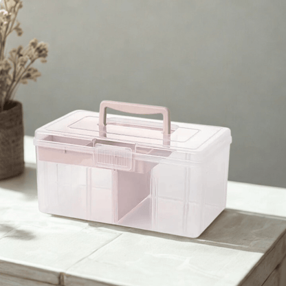 vanity case rigide large rose